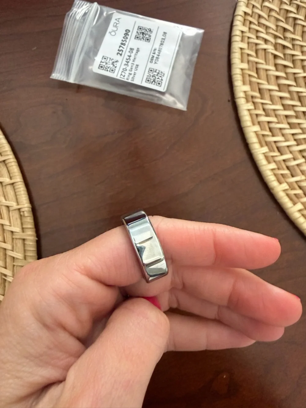 Oura Ring Gen3 Smart Ring - silver (Size 08)
